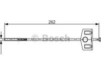 Cablu, frana de parcare centru (1987482337 BOSCH) NISSAN,NISSAN (DFAC)