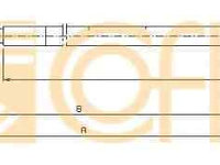 Cablu, frana de parcare CITROËN C3 I (FC_) LINEX LIN090154