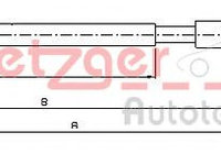 Cablu, frana de parcare CITROËN DS3 Cabriolet (2013 - 2015) METZGER 10.4524