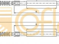 Cablu, frana de parcare CITROËN RELAY platou / sasiu (244) (2002 - 2020) COFLE 10.4732