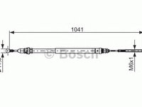 Cablu frana de parcare CITROEN C8 (EA_, EB_) - OEM - BOSCH: 1987477954|1 987 477 954 - W02603000 - LIVRARE DIN STOC in 24 ore!!!