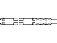 Cablu, frana de parcare Citroen RELAY bus (230P), PEUGEOT BOXER bus (230P), PEUGEOT BOXER caroserie (230L) - TOPRAN 721 642