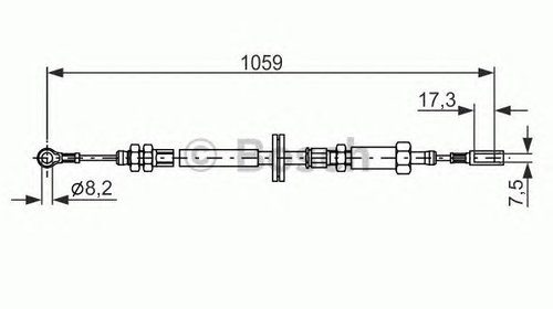 Cablu frana de parcare CITROEN RELAY platou/s