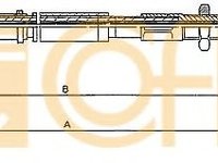 Cablu, frana de parcare CITROEN XANTIA (X1) (1993 - 1998) COFLE 10.4651 piesa NOUA