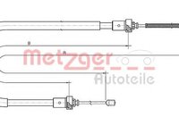 Cablu, frana de parcare DACIA SANDERO - METZGER 10.6893