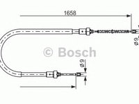 Cablu frana de parcare DACIA SANDERO - OEM - MAXGEAR: 32-0681 - W02748985 - LIVRARE DIN STOC in 24 ore!!!