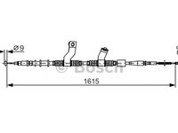 Cablu frana de parcare DAEWOO NUBIRA Break (KLAN) - OEM - MAXGEAR: 32-0744 - W02748994 - LIVRARE DIN STOC in 24 ore!!!