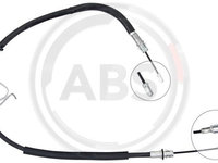 Cablu, frana de parcare dreapta (K16034 ABS) FORD
