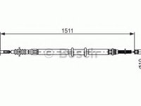 Cablu, frana de parcare FIAT ALBEA (172_) (2007 - 2020) BOSCH 1 987 477 968