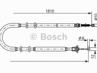 Cablu frana de parcare FIAT DOBLO 119 BOSCH 1 987 477 723