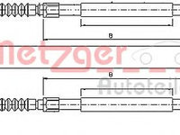 Cablu, frana de parcare FIAT DUCATO bus (230) (1994 - 2002) METZGER 10.4732 piesa NOUA