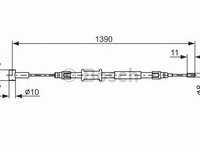 Cablu frana de parcare FIAT DUCATO caroserie (250) - OEM - MAXGEAR: 32-0291 - W02187976 - LIVRARE DIN STOC in 24 ore!!!