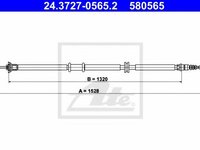 Cablu, frana de parcare FIAT LINEA (323) - ATE 24.3727-0565.2