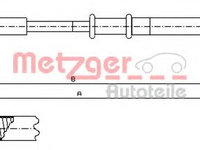 Cablu, frana de parcare FIAT PUNTO (188) (1999 - 2016) METZGER 631.20 piesa NOUA