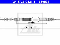 Cablu, frana de parcare FIAT TEMPRA (159) (1990 - 1998) ATE 24.3727-0521.2