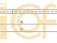 Cablu, frana de parcare FIAT ULYSSE (179AX) (2002 - 2011) COFLE 10.4736
