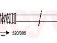 Cablu, frana de parcare FIAT UNO (146A/E) - BENDIX 431248B