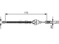 Cablu frana de parcare FORD FIESTA V (JH_, JD_) - OEM - MAXGEAR: 32-0089 - W02171483 - LIVRARE DIN STOC in 24 ore!!!