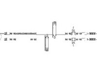 Cablu, frana de parcare FORD FOCUS (DAW, DBW), FORD FOCUS Clipper (DNW), FORD FOCUS limuzina (DFW) - TOPRAN 302 065