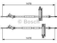 Cablu frana de parcare FORD FOCUS limuzina (DFW) - OEM - MAXGEAR: 32-0375 - W02169848 - LIVRARE DIN STOC in 24 ore!!!