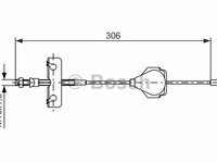 Cablu frana de parcare FORD MONDEO Mk III combi (BWY) - Cod intern: W20269066 - LIVRARE DIN STOC in 24 ore!!!