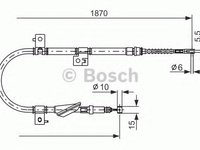 Cablu, frana de parcare HONDA ACCORD Mk V (CC, CD), ROVER 600 (RH) - BOSCH 1 987 477 673