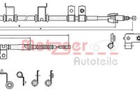 Cablu, frana de parcare HYUNDAI ELANTRA (FD), HYUNDAI i30 CW (FD) - METZGER 17.2575