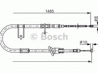 Cablu, frana de parcare HYUNDAI EXCEL I (X3-), HYUNDAI PONY limuzina (X3-), HYUNDAI EXCEL II (LC) - BOSCH 1 987 477 614