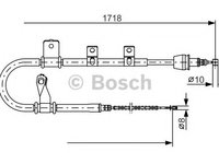 Cablu frana de parcare HYUNDAI MATRIX 01-10 - dreapta - punte spate - Cod intern: W20136069 - LIVRARE DIN STOC in 24 ore!!!