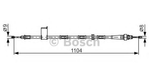 Cablu, frana de parcare JEEP GRAND CHEROKEE I