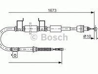 Cablu frana de parcare KIA CEE\'D hatchback (ED) - Cod intern: W20198647 - LIVRARE DIN STOC in 24 ore!!!