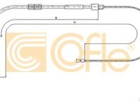 Cablu, frana de parcare MERCEDES A-CLASS (W168) (1997 - 2004) COFLE 10.9328 piesa NOUA