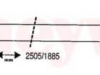 Cablu, frana de parcare MERCEDES-BENZ COUPE (C124), MERCEDES-BENZ limuzina (W124), MERCEDES-BENZ KOMBI Break (S124) - BENDIX 432131B