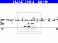 Cablu, frana de parcare MERCEDES-BENZ E-CLASS (W211) (2002 - 2009) ATE 24.3727-0449.2