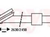 Cablu, frana de parcare MERCEDES-BENZ E-CLASS limuzina (W210), MERCEDES-BENZ E-CLASS Break (S210) - BENDIX 432906B