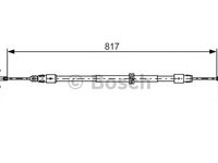 Cablu frana de parcare MERCEDES-BENZ GL-CLASS (X164) - Cod intern: W20136038 - LIVRARE DIN STOC in 24 ore!!!