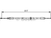 Cablu, frana de parcare MERCEDES-BENZ M-CLASS (W164) (2005 - 2020) BOSCH 1 987 482 024