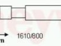 Cablu, frana de parcare MITSUBISHI CELESTE (A7_), Citroen C2 (JM_), PEUGEOT 1007 (KM_) - BENDIX 433030B