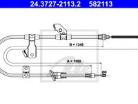Cablu, frana de parcare MITSUBISHI COLT VI (Z3, Z2) (2002 - 2012) ATE 24.3727-2113.2 piesa NOUA