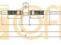 Cablu, frana de parcare NISSAN CABSTAR platou / sasiu (F23, H41, H42) NISSAN 36531MB00B