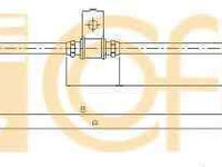 Cablu, frana de parcare NISSAN CABSTAR platou / sasiu (F23, H41, H42) NISSAN 36530MB00B