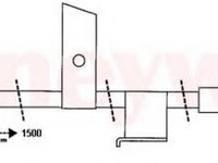 Cablu, frana de parcare NISSAN PRIMERA (P10), NISSAN PRIMERA Hatchback (P10), NISSAN PRIMERA Break (W10) - BENDIX 434373B