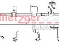 Cablu, frana de parcare NISSAN X-TRAIL (T31) - METZGER 17.0330