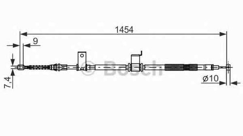 Cablu frana de parcare OPEL ANTARA BOSCH 1 98