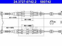 Cablu, frana de parcare OPEL ASTRA F Combi (51, 52) (1991 - 1998) ATE 24.3727-0742.2 piesa NOUA