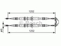 Cablu frana de parcare OPEL ASTRA G Cabriolet (F67) - OEM - MAXGEAR: 32-0058 - W02359993 - LIVRARE DIN STOC in 24 ore!!!