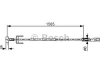 Cablu frana de parcare OPEL ASTRA G combi (F35_) - OEM - TRISCAN: 8140251101|8140 251101 - LIVRARE DIN STOC in 24 ore!!!