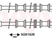 Cablu, frana de parcare OPEL ASTRA G hatchback (F48_, F08_), OPEL ASTRA G combi (F35_), OPEL ASTRA G limuzina (F69_) - BENDIX 432936B