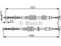 Cablu frana de parcare OPEL ASTRA K - OEM - MAXGEAR: 32-0266 - W02110529 - LIVRARE DIN STOC in 24 ore!!!