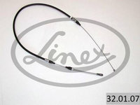 Cablu frana de parcare OPEL CORSA B nadwozie pe³ne 73 Producator LINEX 32.01.07